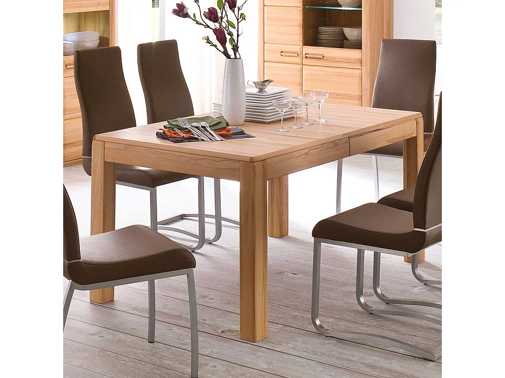 Massivholztisch in Kernbuchefarben Eiche