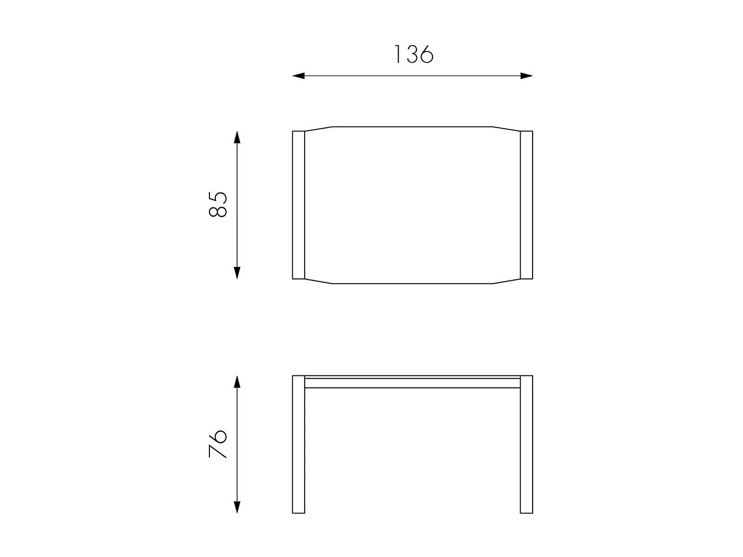 Ausziehtisch mit brauner Glasplatte modern