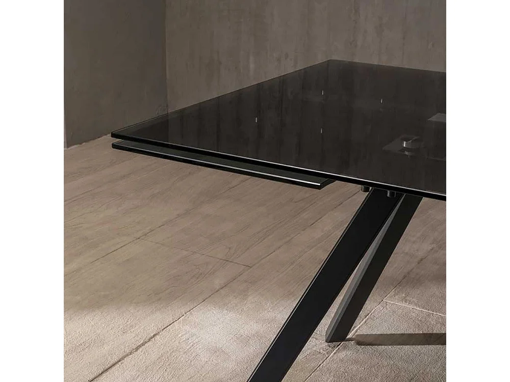 Küchentisch verlängerbar Glasplatte