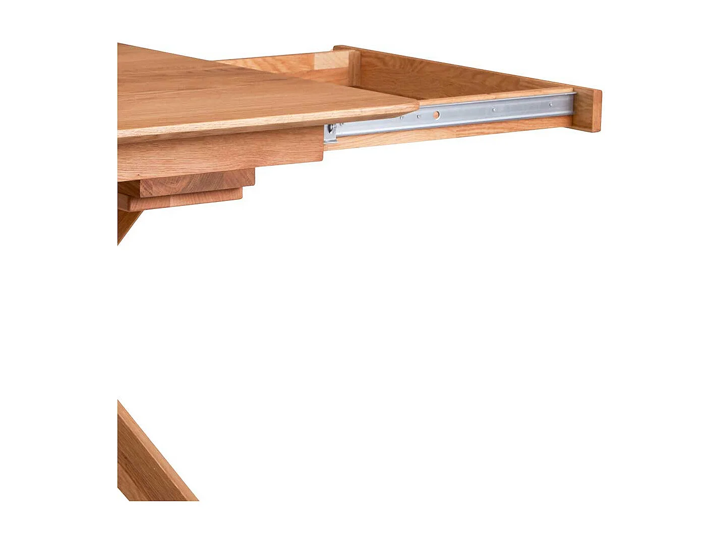 Esszimmertisch Wildeiche mit Design Vierfußgestell Oberfläche geölt