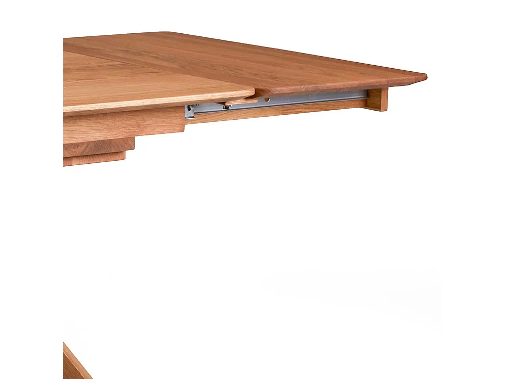 Esszimmertisch Wildeiche mit Design Vierfußgestell Oberfläche geölt