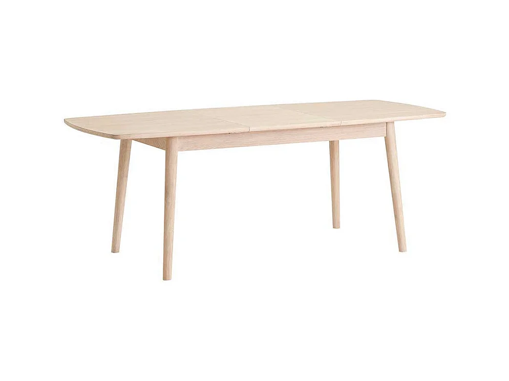 Ausziehtisch aus Eiche Bianco geölt Retro Design