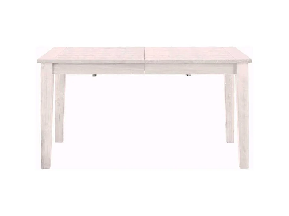 Echtholzesstisch in Weiß lackiert Landhausstil