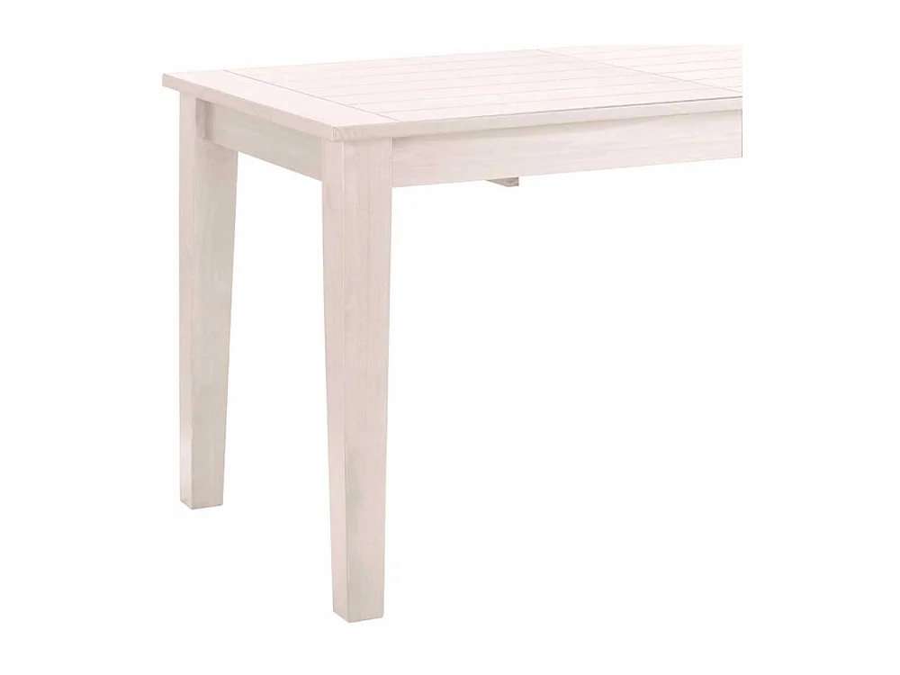 Echtholzesstisch in Weiß lackiert Landhausstil