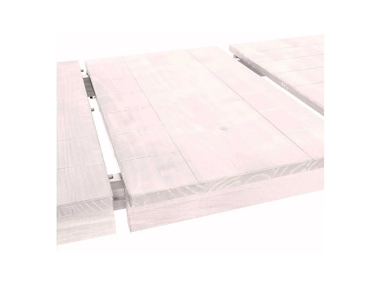 Echtholzesstisch in Weiß lackiert Landhausstil