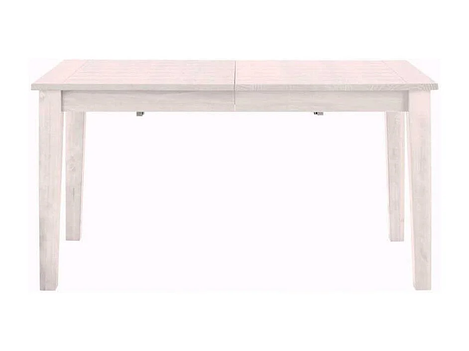 Echtholzesstisch in Weiß lackiert Landhausstil