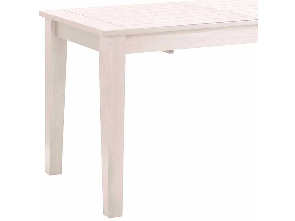 Echtholzesstisch in Weiß lackiert Landhausstil