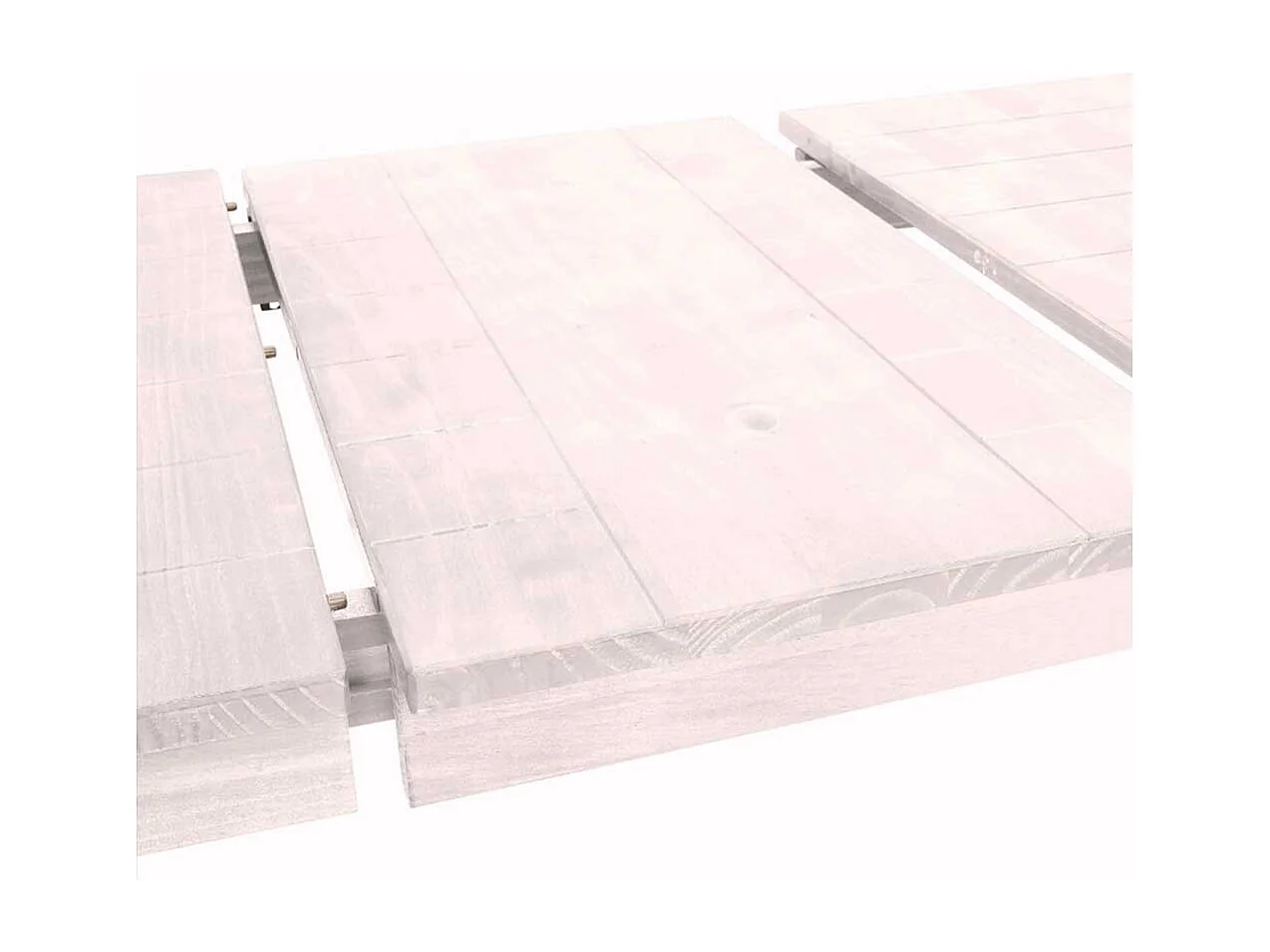 Echtholzesstisch in Weiß lackiert Landhausstil