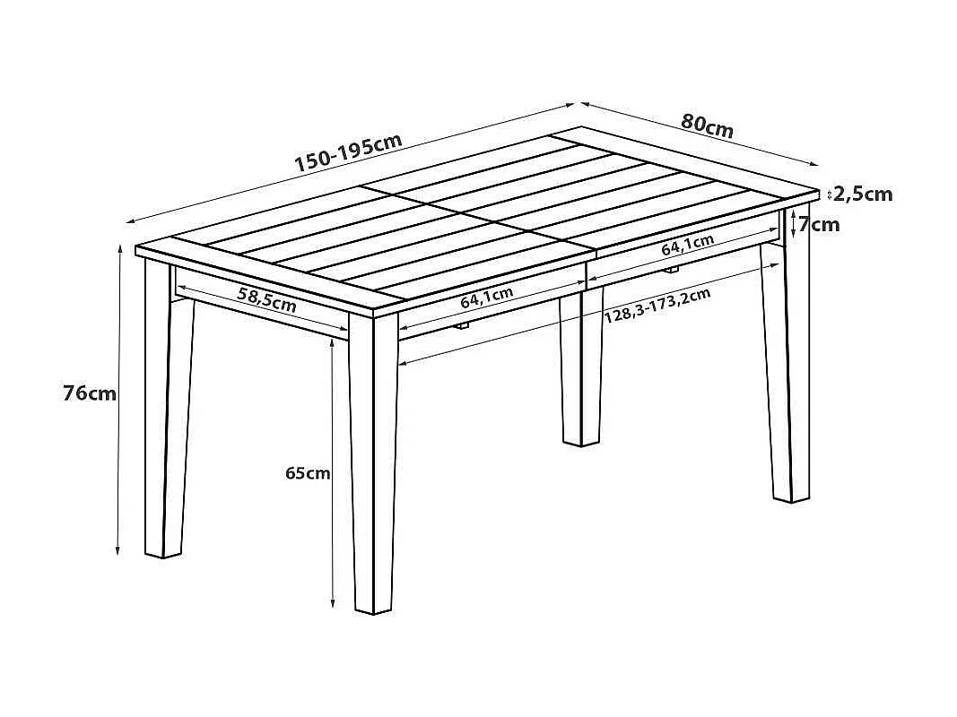 Echtholzesstisch in Weiß lackiert Landhausstil