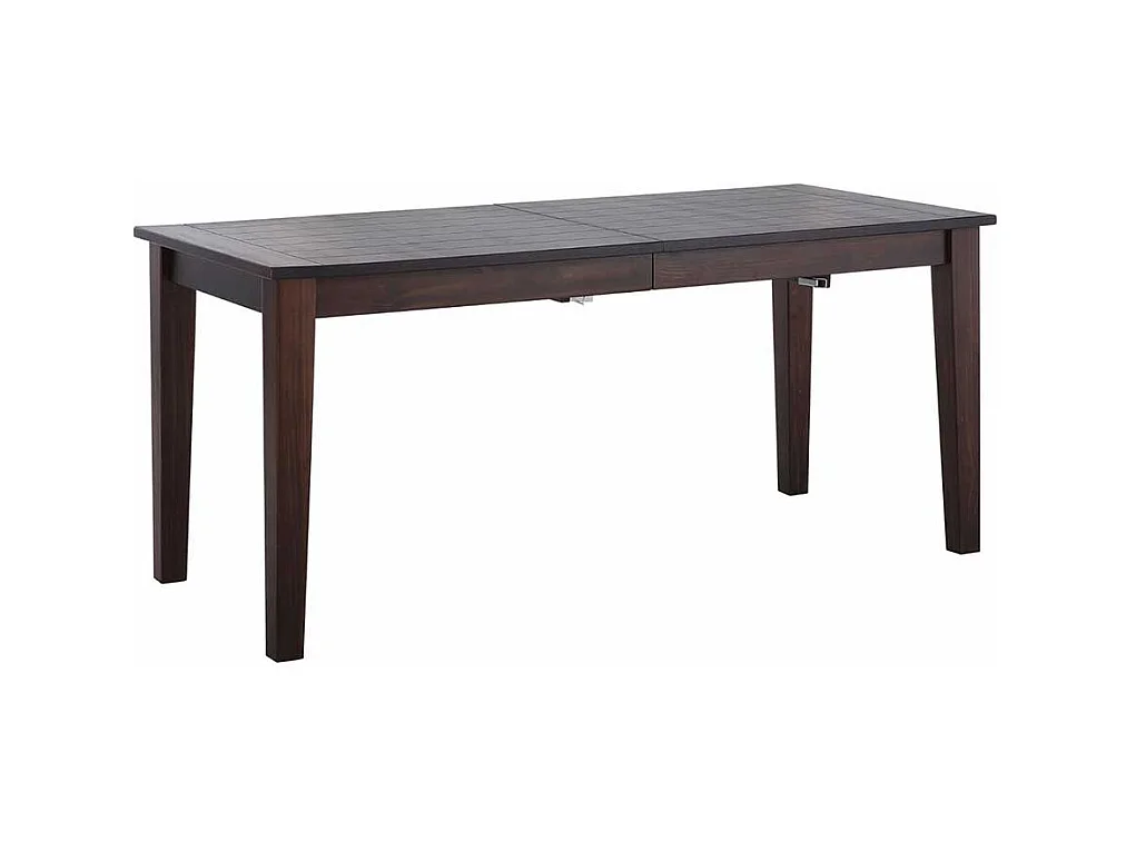 Massivholzesstisch in Wengefarben Kulissenauszug