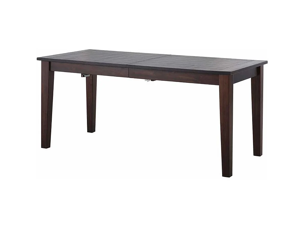 Massivholzesstisch in Wengefarben Kulissenauszug