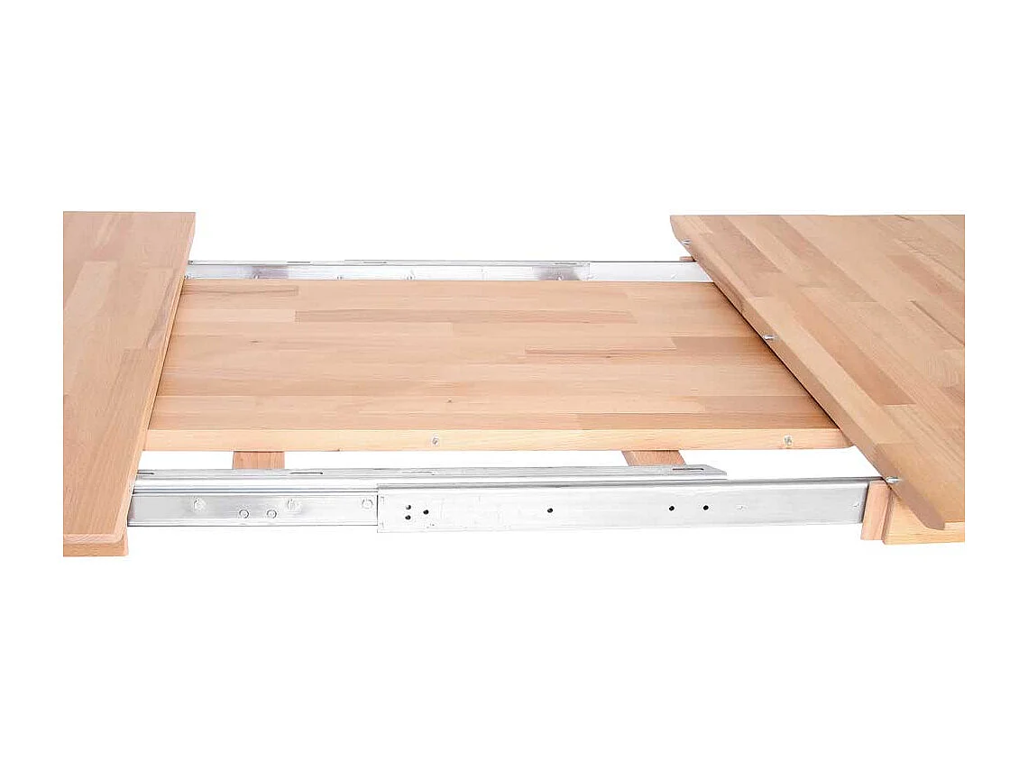 Esszimmertisch aus Kernbuche Massivholz mit Auszug