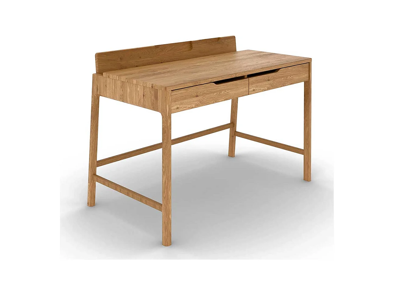 Schreibtisch Büroschreibtisch aus Wildeiche Massivholz geölt