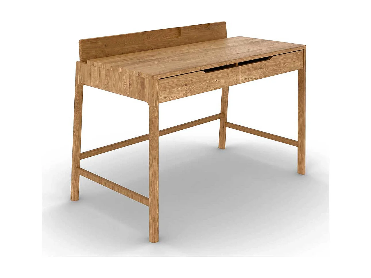 Schreibtisch Büroschreibtisch aus Wildeiche Massivholz geölt