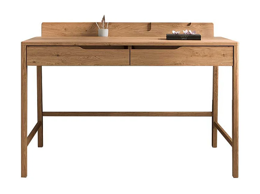 Schreibtisch Büroschreibtisch aus Wildeiche Massivholz geölt