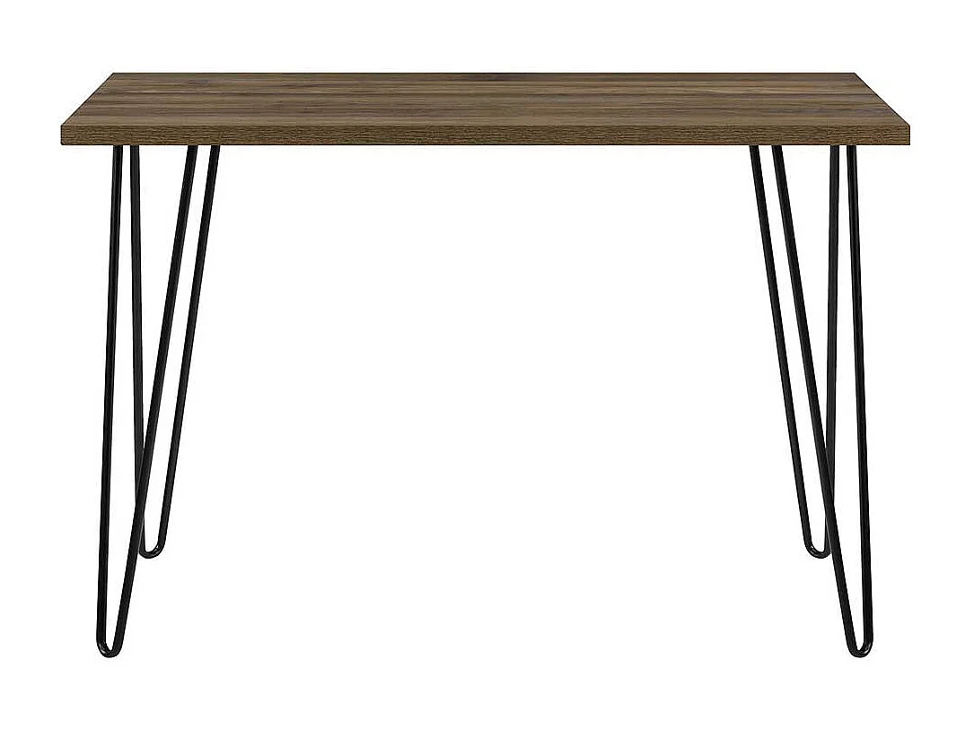 Günstiger Schreibtisch im Retrostil Vierfußgestell aus Metall