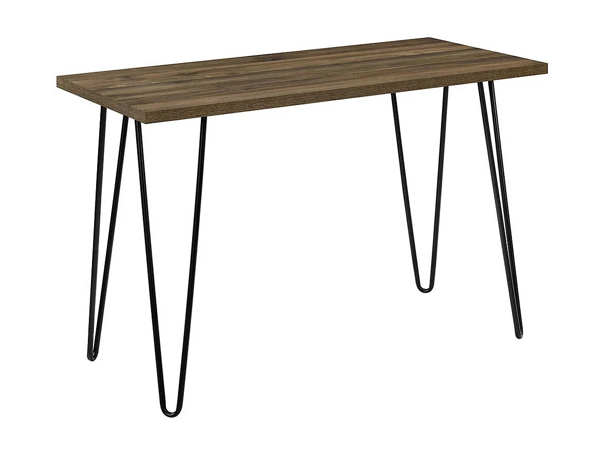 Günstiger Schreibtisch im Retrostil Vierfußgestell aus Metall