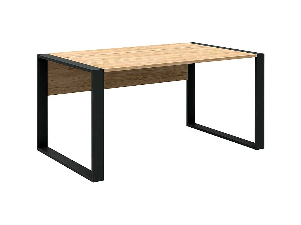 B�roschreibtisch in Hickory Holzoptik & Anthrazit Staufach