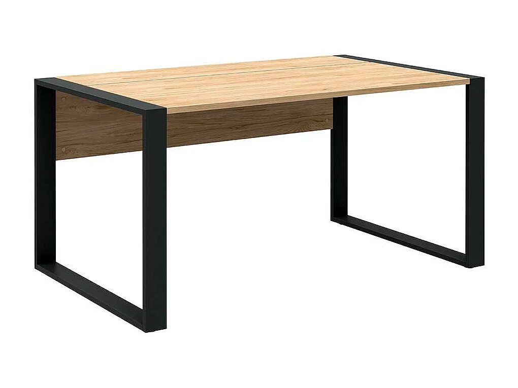 B�roschreibtisch in Hickory Holzoptik & Anthrazit Staufach