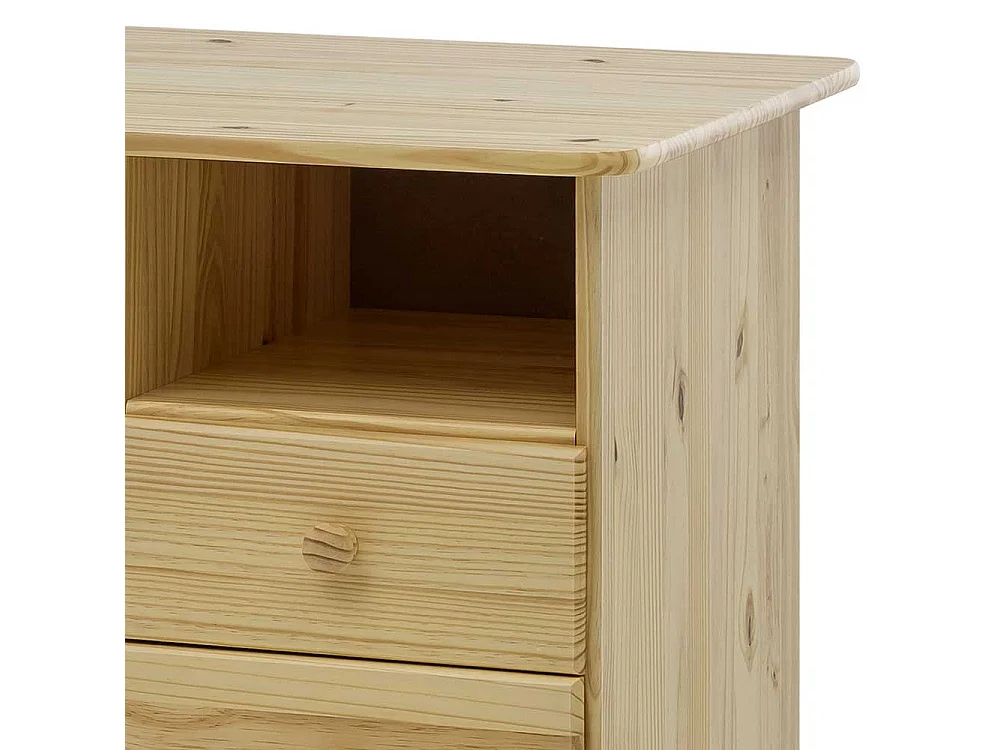 Massivholz Schreibtisch aus Kiefer lackiert 110 cm breit