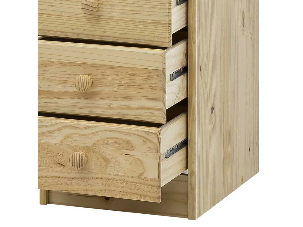 Massivholz Schreibtisch aus Kiefer lackiert 110 cm breit