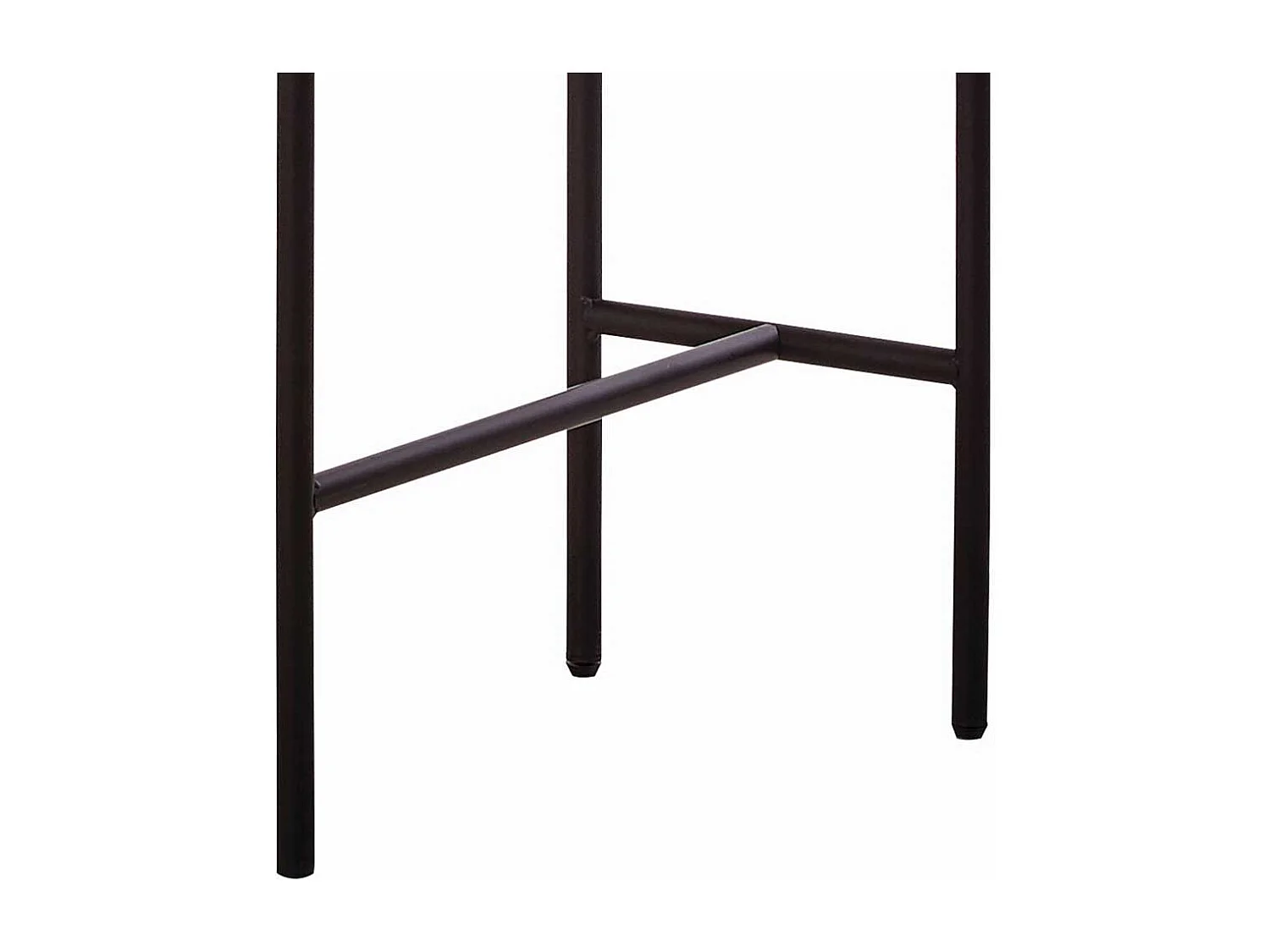 Designschreibtisch in Akaziefarben und Schwarz 120 cm breit