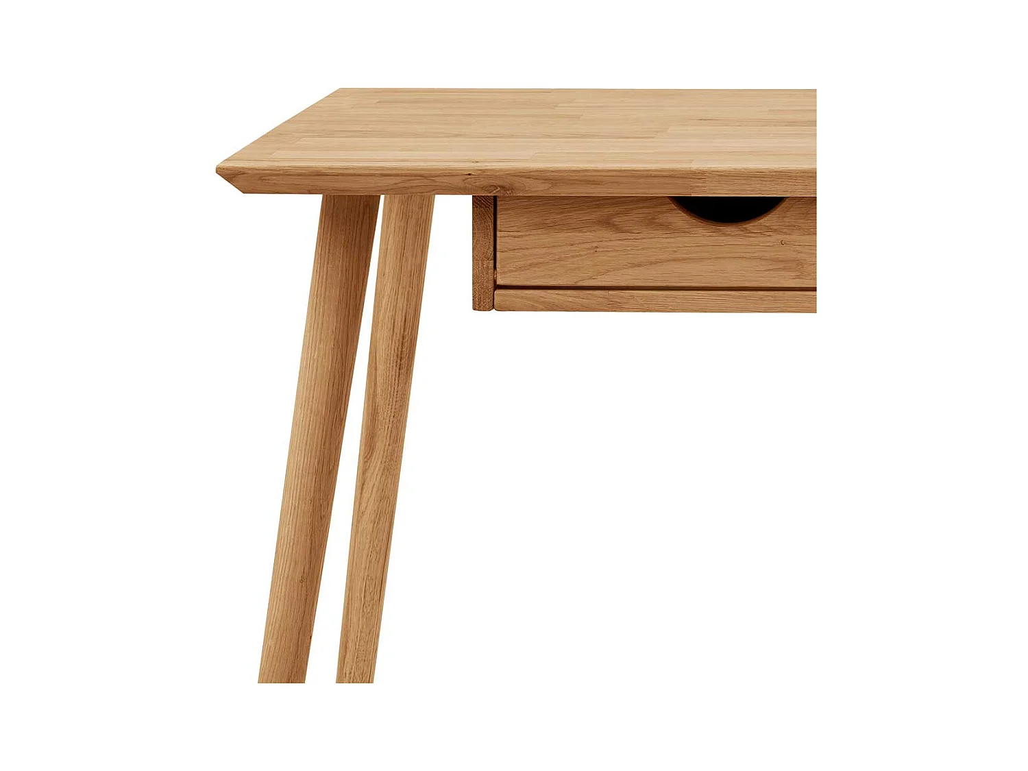 Laptopschreibtisch aus Eiche Massivholz Skandi Design