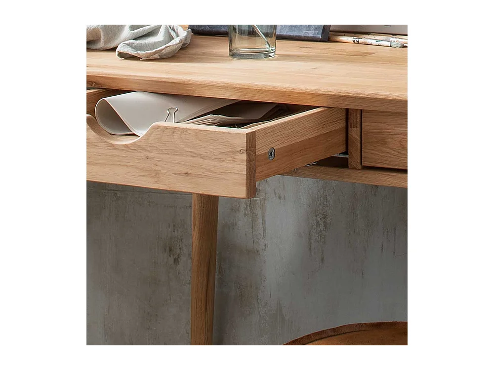 Laptopschreibtisch aus Eiche Massivholz Skandi Design