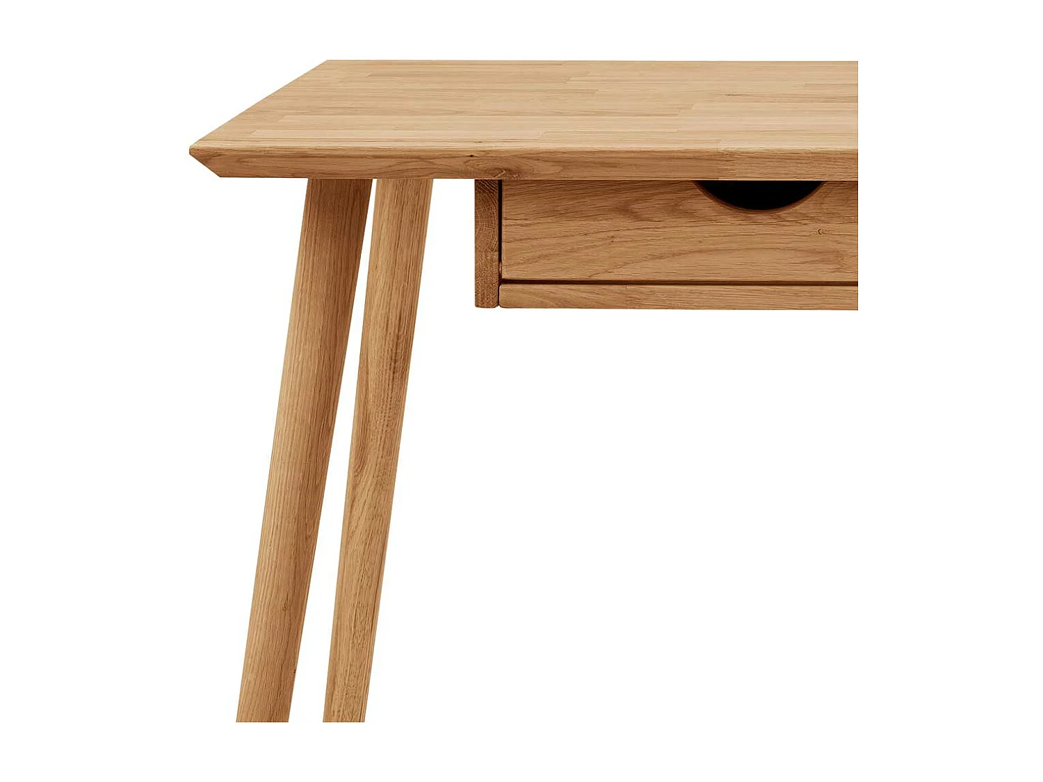 Laptopschreibtisch aus Eiche Massivholz Skandi Design