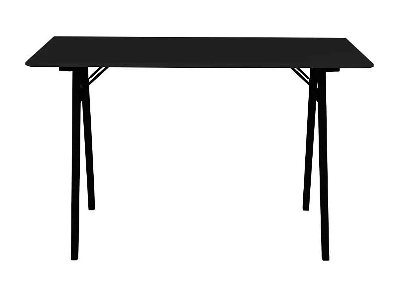 Schwarzer Schreibtisch für Home Office 120 cm breit - 75 cm hoch