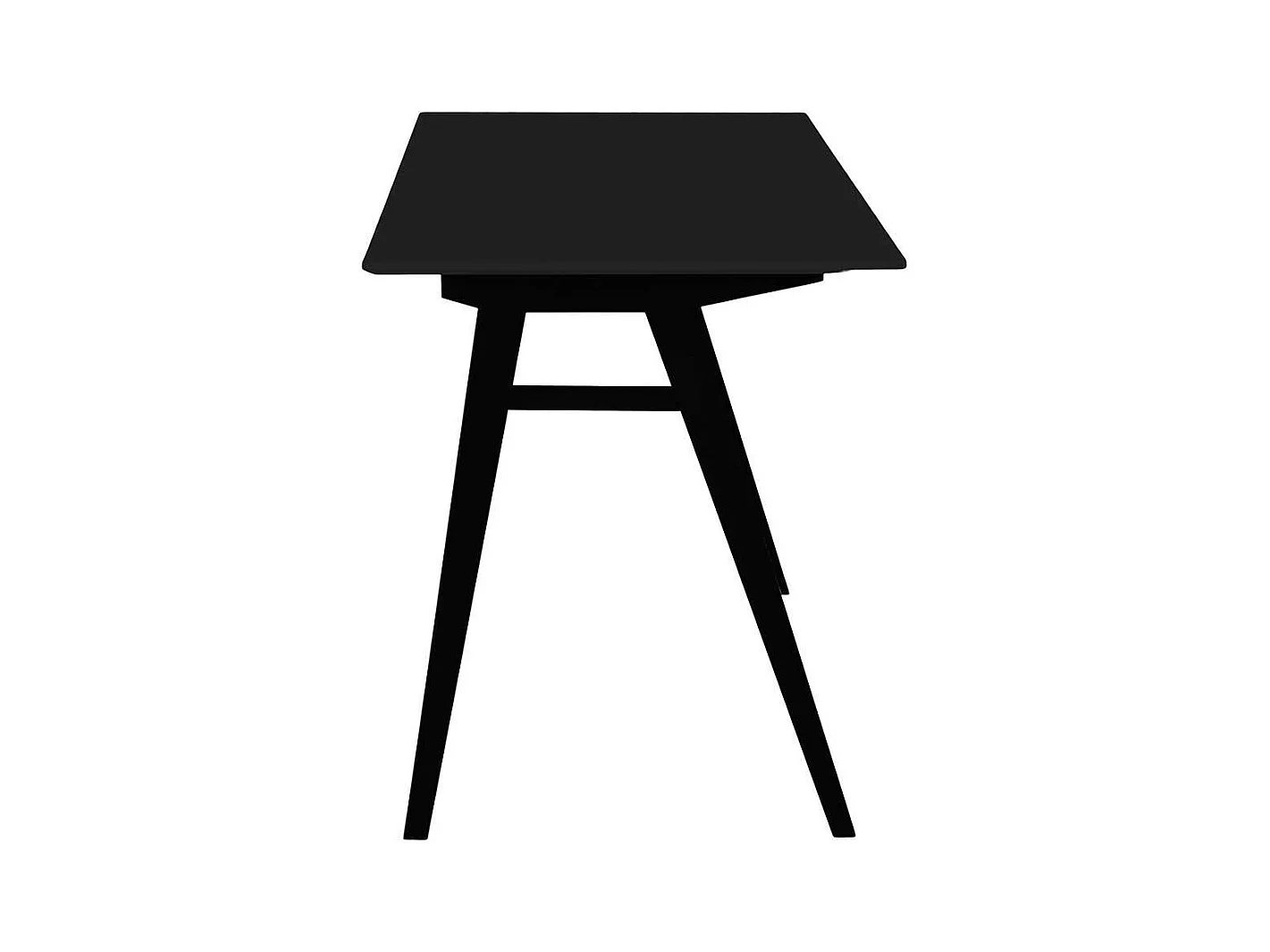 Schwarzer Schreibtisch für Home Office 120 cm breit - 75 cm hoch