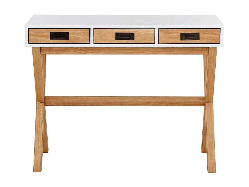 Jugendschreibtisch mit Schubladen in modernem Design 100 cm breit