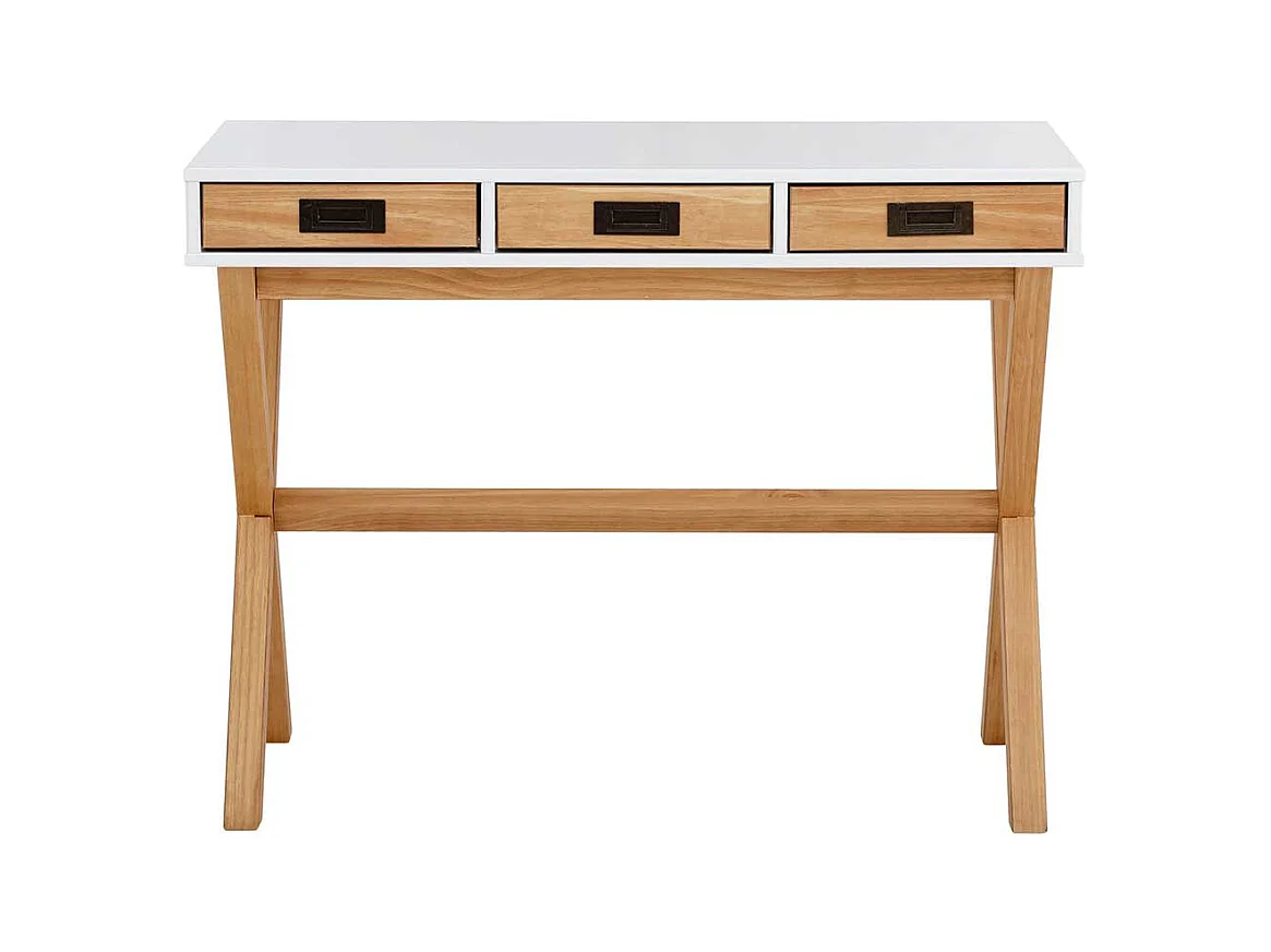 Jugendschreibtisch mit Schubladen in modernem Design 100 cm breit