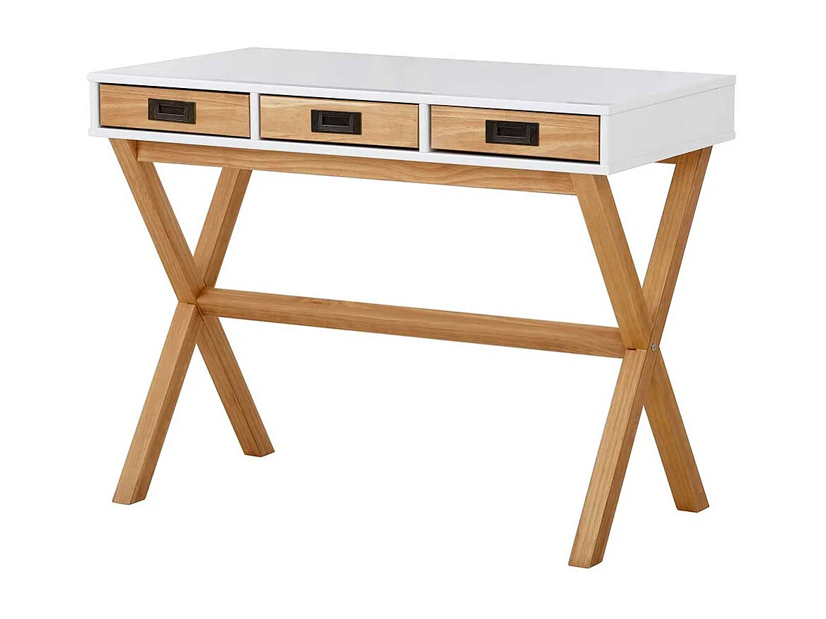 Jugendschreibtisch mit Schubladen in modernem Design 100 cm breit