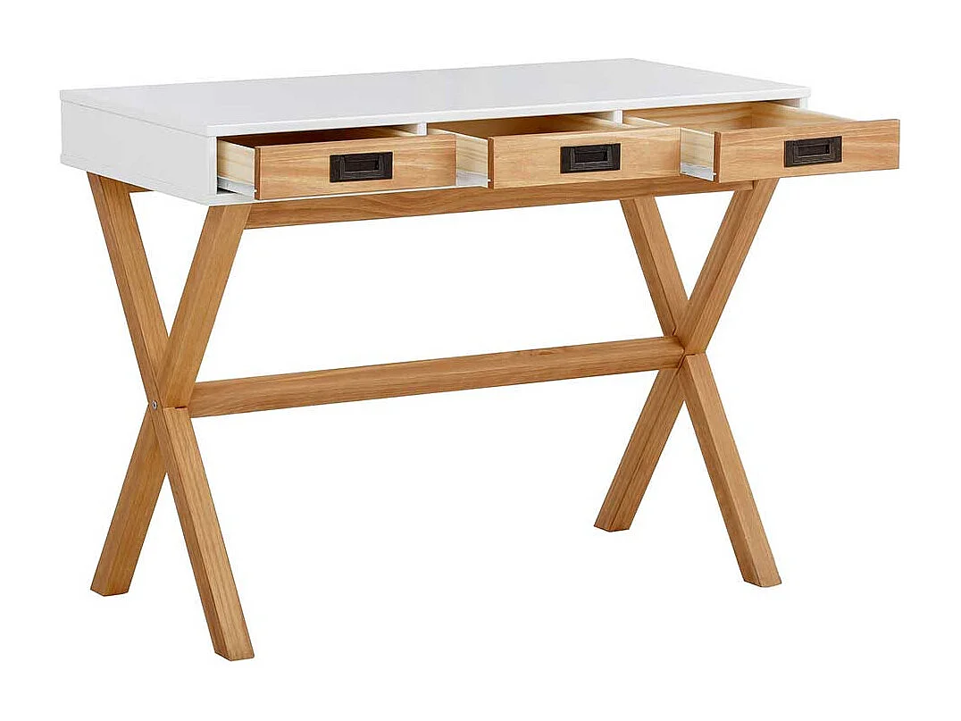 Jugendschreibtisch mit Schubladen in modernem Design 100 cm breit