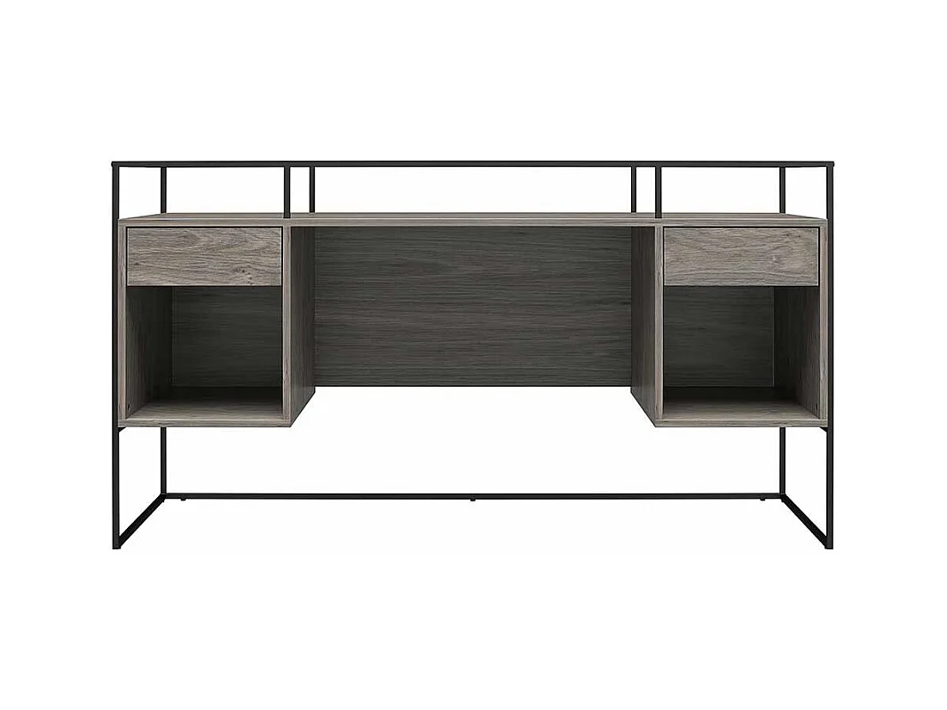 Schuelerschreibtisch in modernem Design Seitenregalen