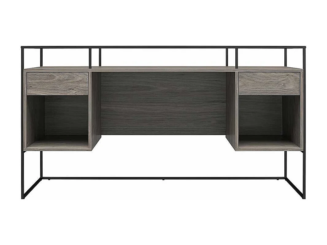 Schuelerschreibtisch in modernem Design Seitenregalen