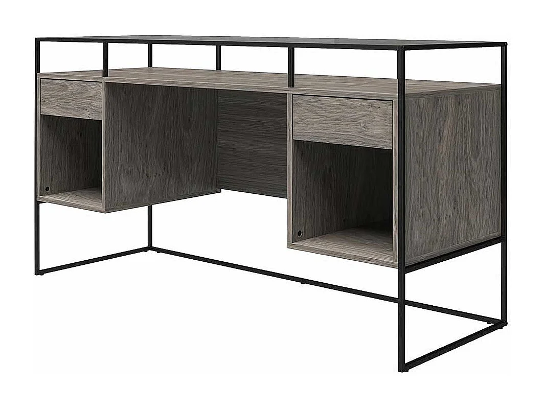 Schuelerschreibtisch in modernem Design Seitenregalen