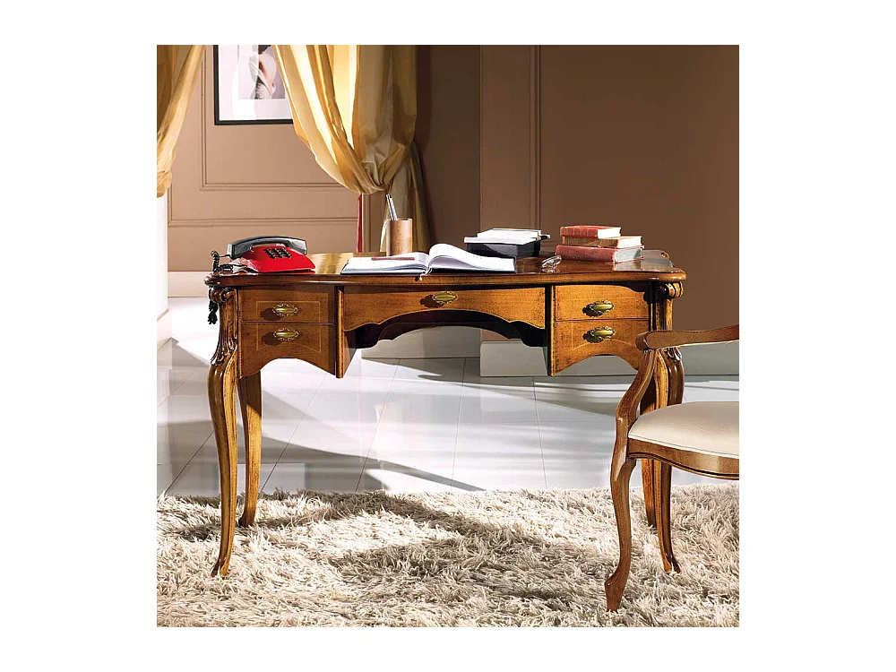 Schreibtisch in Nussbaumfarben italienischem Design