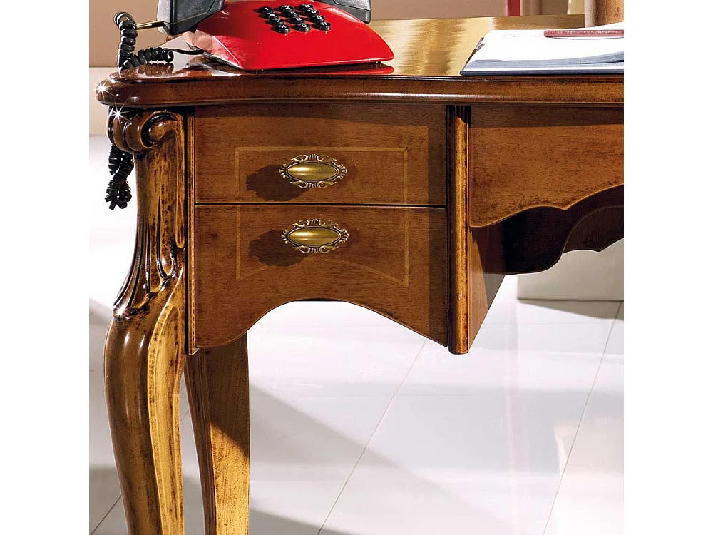 Schreibtisch in Nussbaumfarben italienischem Design