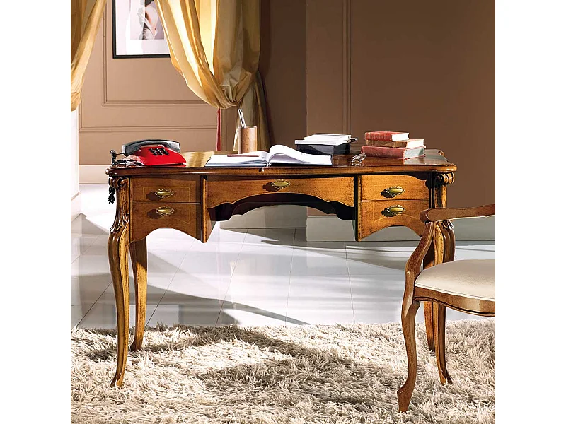 Schreibtisch in Nussbaumfarben italienischem Design