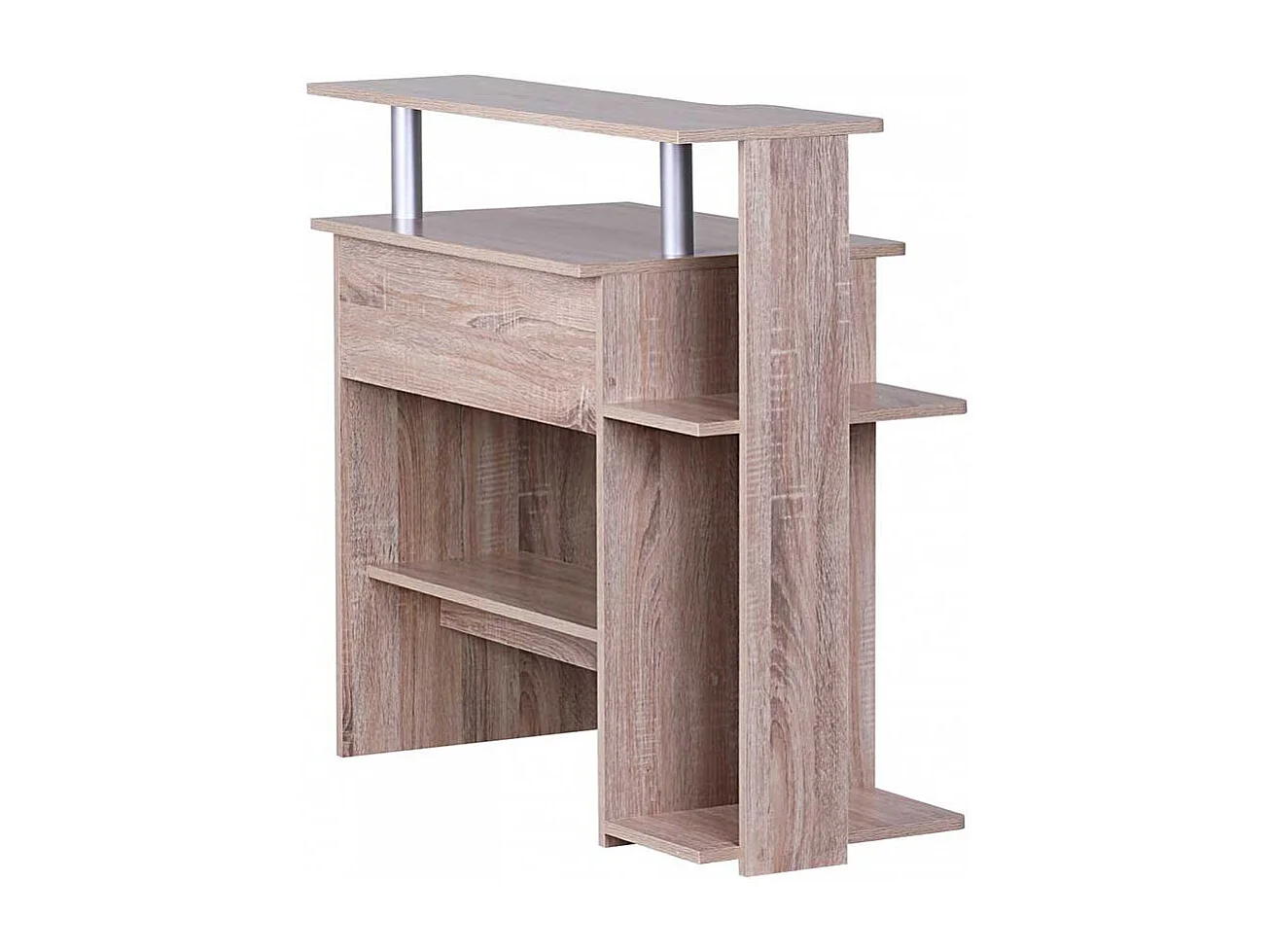 Schreibtisch mit Towerfach Bildschirmaufsatz