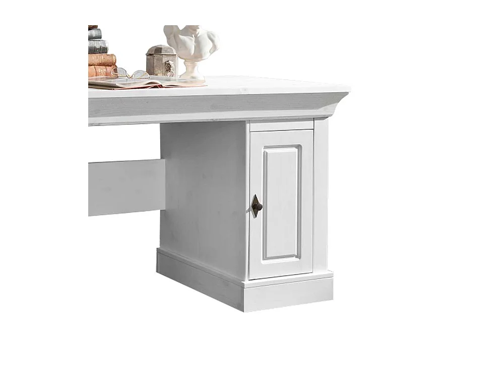 Computer Schreibtisch in Weiß skandinavischer Landhausstil