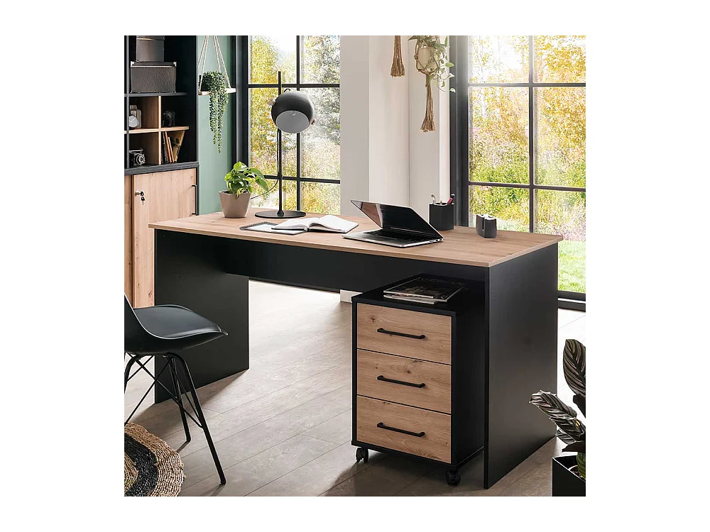 Schreibtisch Bürotisch mit Holzwerkstoff Oberfläche melaminbeschichtet