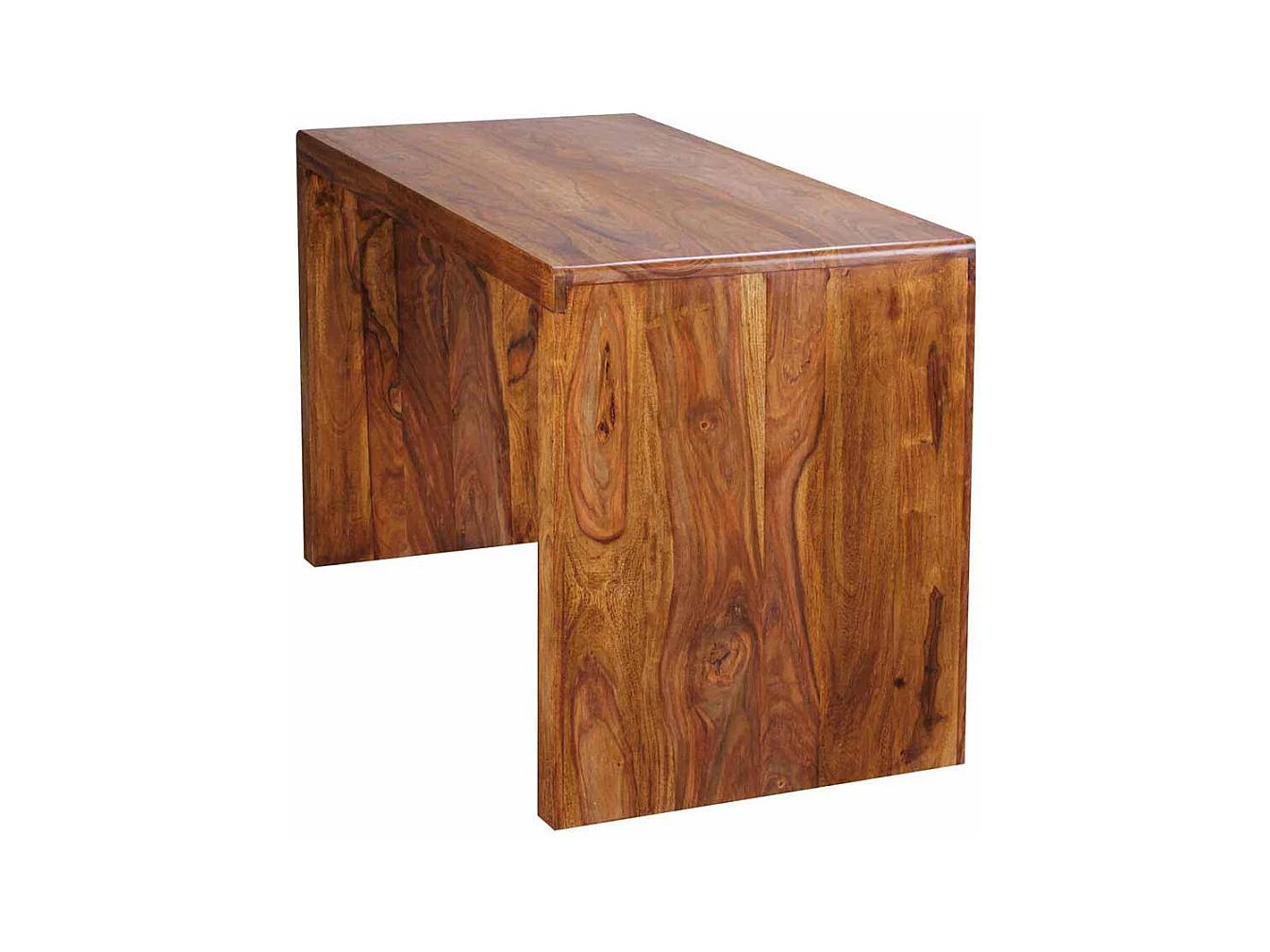 Bürotisch aus Sheesham Massivholz lackiert