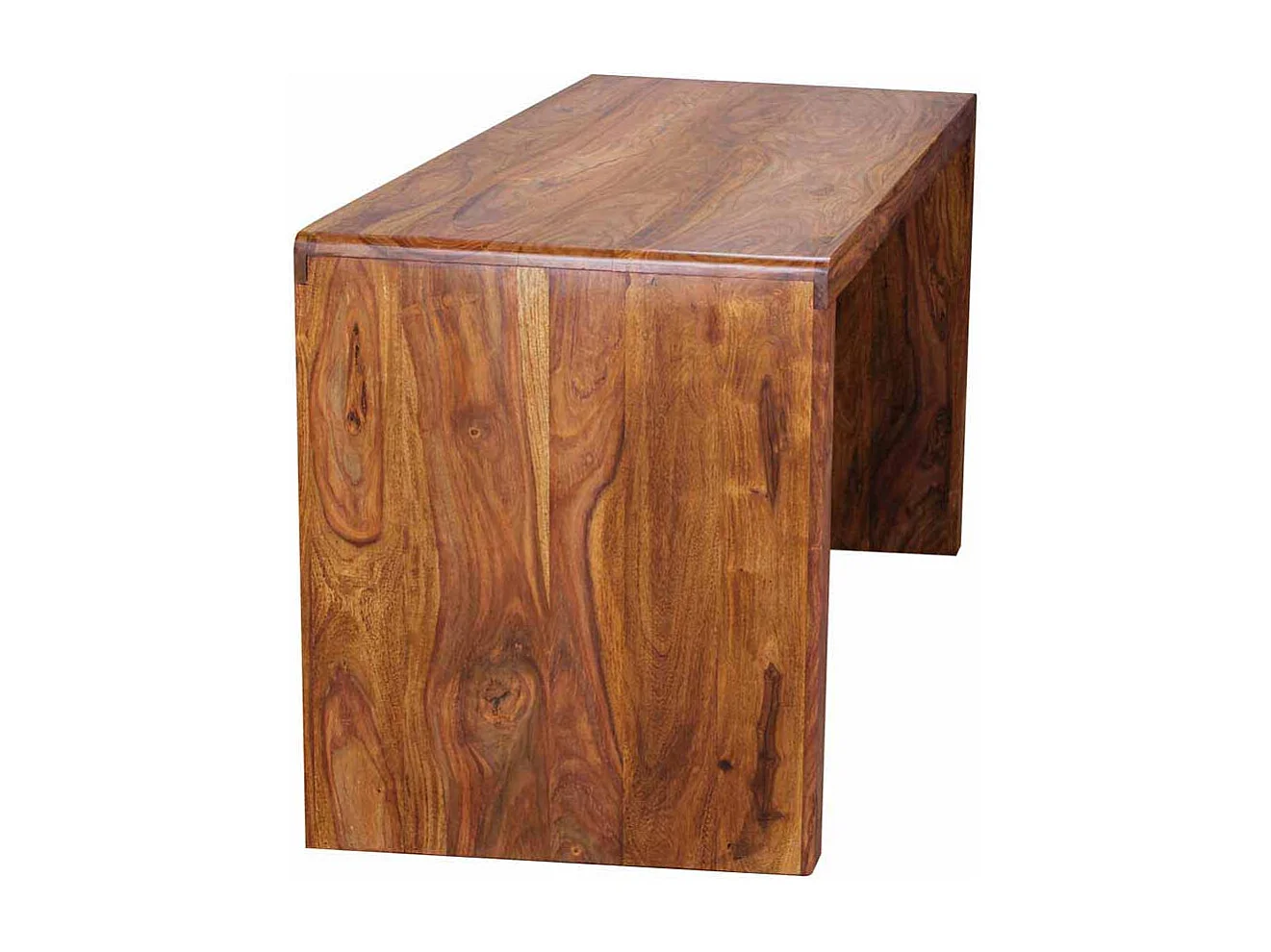 Bürotisch aus Sheesham Massivholz lackiert