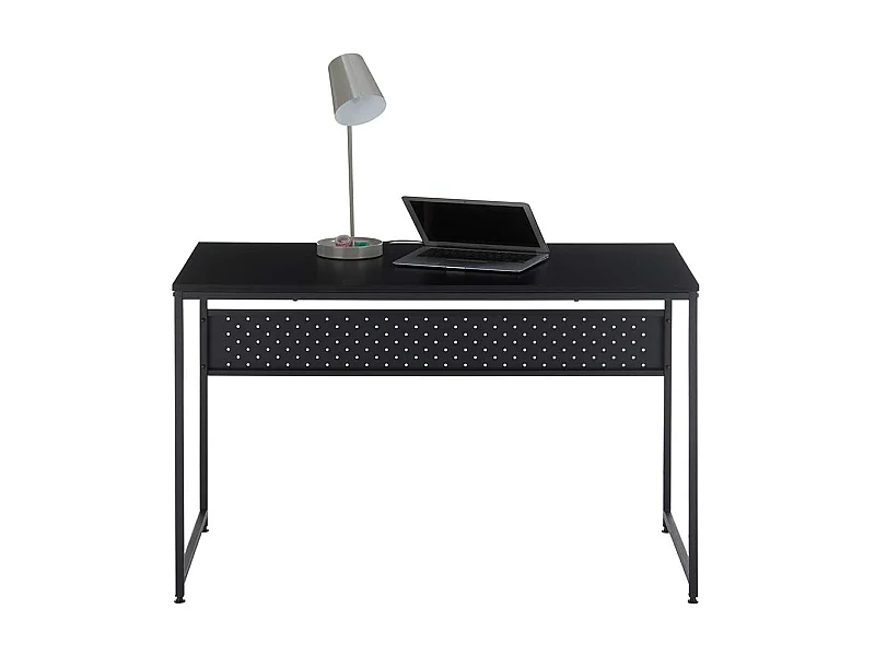 Metallschreibtisch in Schwarz Industry und Loft Stil