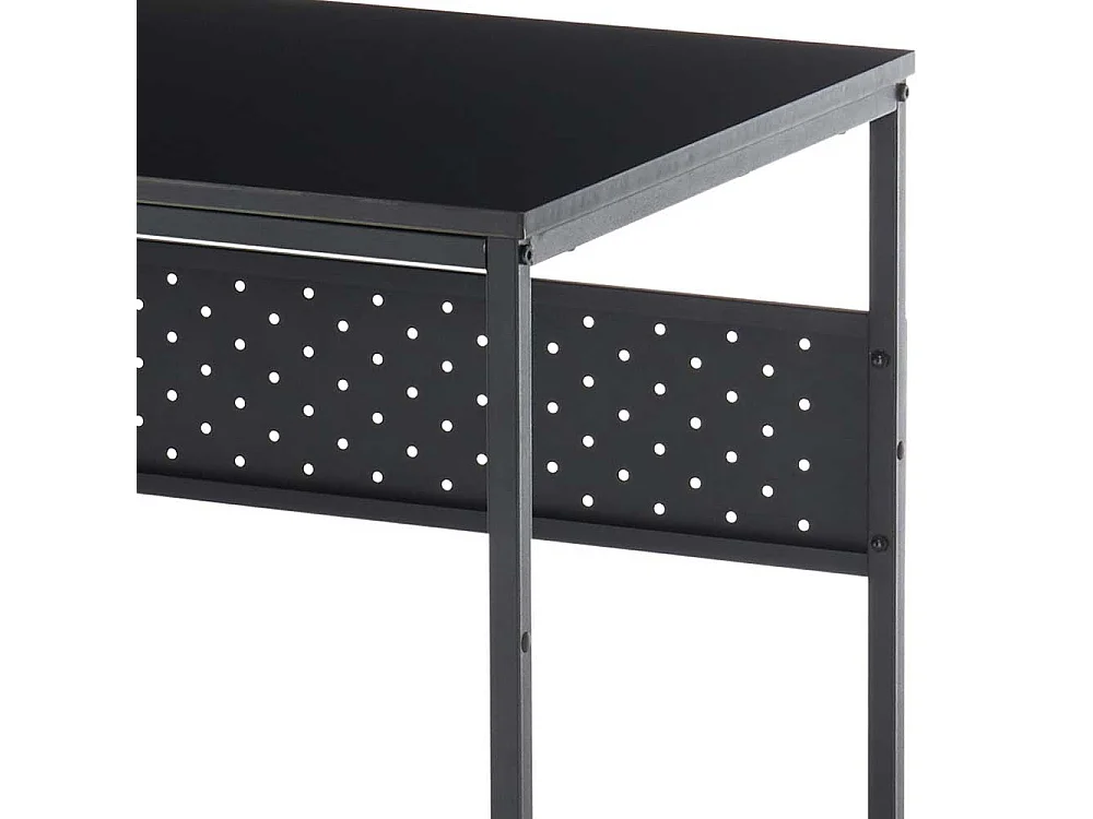 Metallschreibtisch in Schwarz Industry und Loft Stil