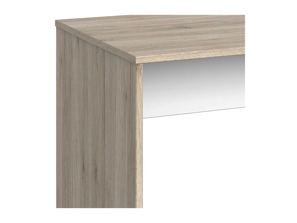 Schreibtisch 140 cm breit in Eiche San Remo und Weiß Made in Germany