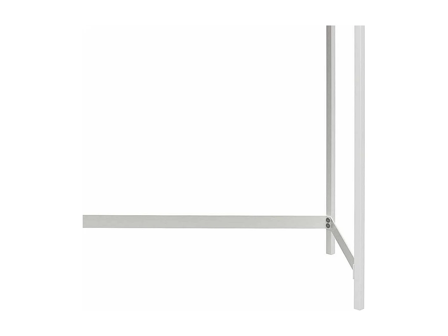 Günstiger Schreibtisch in Walnussfarben und Weiß 107 cm breit